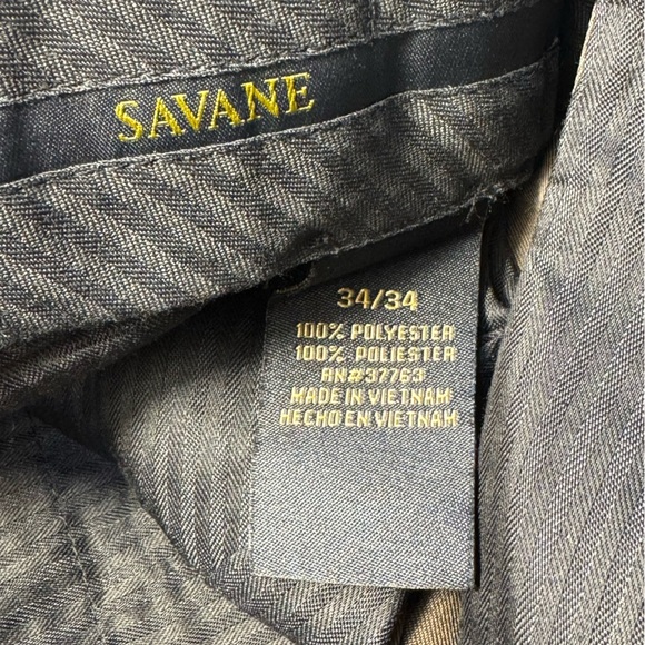 Savane Mens Pleated Front Birch 34Wx34L Expandable Comfort Wrinkle Free 10729716 - Picture 17 of 17